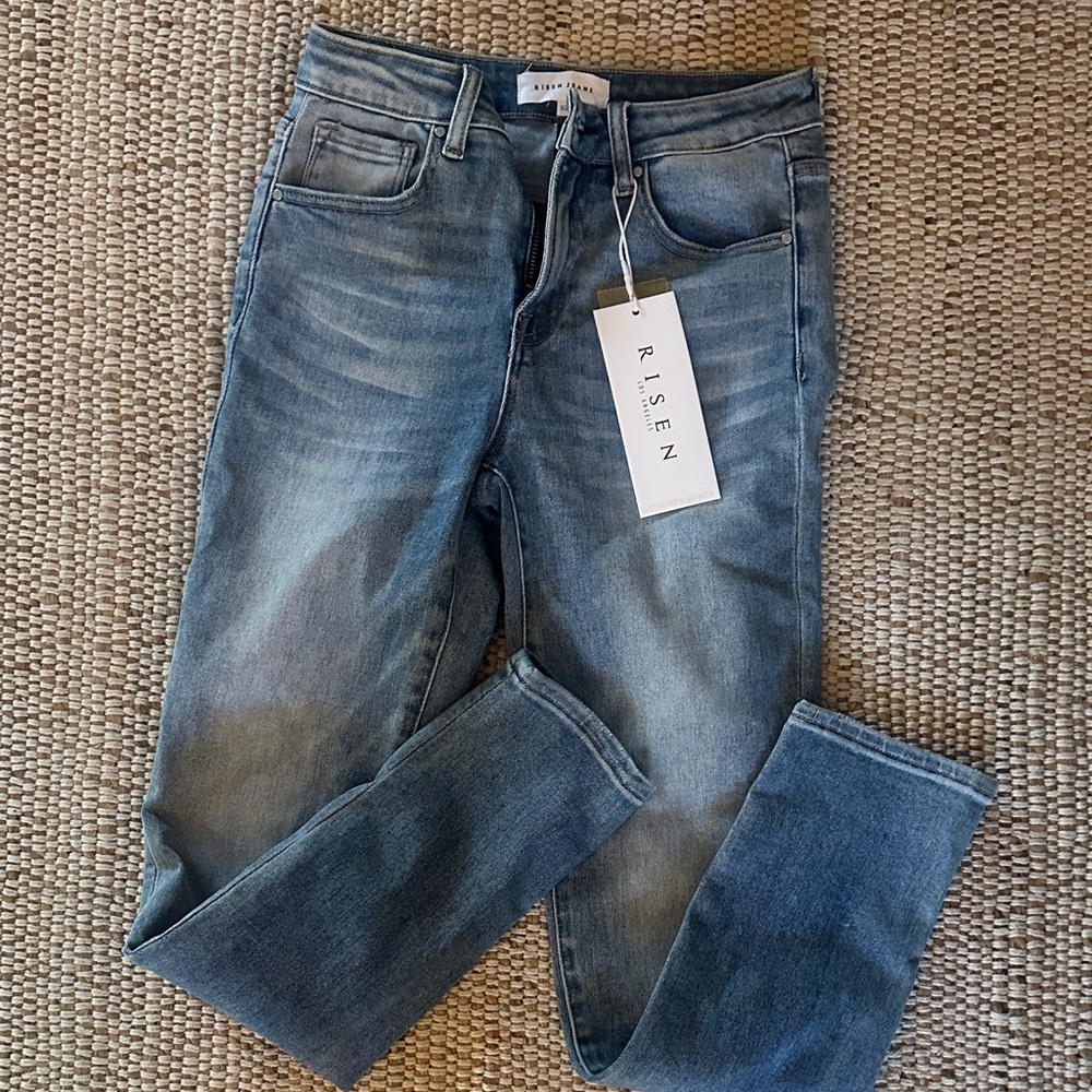 Risen Women's Blue Skinny Jeans